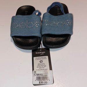 Girls Bebe NWT Sandals Size S 5/6